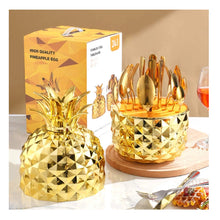 Cargar imagen en el visor de la galería, Juego De Cubiertos Estuche Piña 24 Piezas Acero Inoxidable
