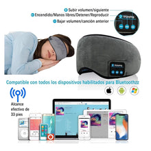 Cargar imagen en el visor de la galería, Almohadilla Ojos Antifaz Musica Bluetooth Inalambrico 601
