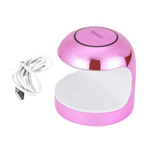 Cargar imagen en el visor de la galería, Mini Lampara De Secado Uñas + Press On Sun Mini 18W Fucsia
