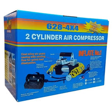 Cargar imagen en el visor de la galería, Compresor Aire Doble Cilindro Portátil 150 PSI Inalámbrico Multiuso 628- 4x4
