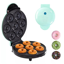 Cargar imagen en el visor de la galería, Maquina Mini Donas F-608 7 Puestos Celeste
