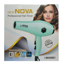 Cargar imagen en el visor de la galería, Secador de Cabello Nova NV-9120 4000W Verde Agua
