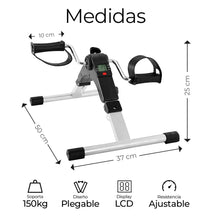 Cargar imagen en el visor de la galería, Mini Bicicleta Estática Ejercitador Pedal Pantalla Digital JTJ-001
