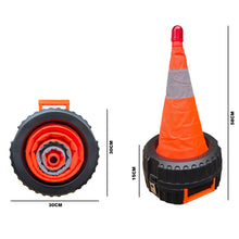Cargar imagen en el visor de la galería, Kit Emergencia Carretera Cono Y Baliza Luz Roja 14 Piezas Portátil JYS080
