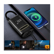Cargar imagen en el visor de la galería, Compresor De Aire Carro Moto Cicla 150 Psi Inalambrico Power Bank ATJ-8466
