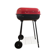 Cargar imagen en el visor de la galería, Asador Parrilla A Carbón Con Tapa Y Ruedas Portátil BBQ KL-041
