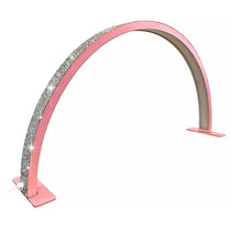 Cargar imagen en el visor de la galería, Lampara Escritorio 27X58 CM Piedras Media Luna Luz Ajustable HQ-55X Rosada
