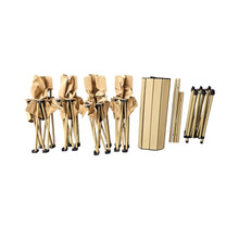 Cargar imagen en el visor de la galería, Mesa Plegable Camping + 4 Sillas Set 5 Piezas Portátil Aluminio EA777
