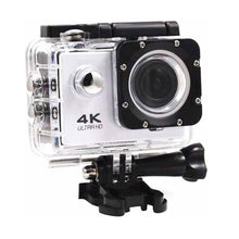 Cargar imagen en el visor de la galería, Camara Deportiva 4K Ultra HD Wifi Resistente Al Agua Blanco
