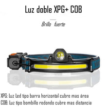 Cargar imagen en el visor de la galería, Linterna Frontal COB Brillante Luz Camping W678

