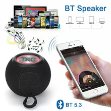 Cargar imagen en el visor de la galería, Parlante Esfera Inalambrico T&amp;G TG-337 Bluetooth Radio FM USB Micro SD Negro
