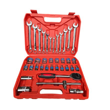Cargar imagen en el visor de la galería, Set de Ratchet Copas y Llaves Mixtas 37 Piezas Estuche Portatil CR-V
