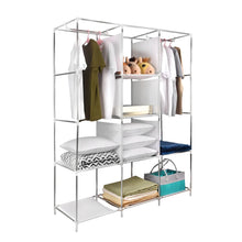 Cargar imagen en el visor de la galería, Closet Organizador Con Forro Zapatero Perchero Rojo 88130
