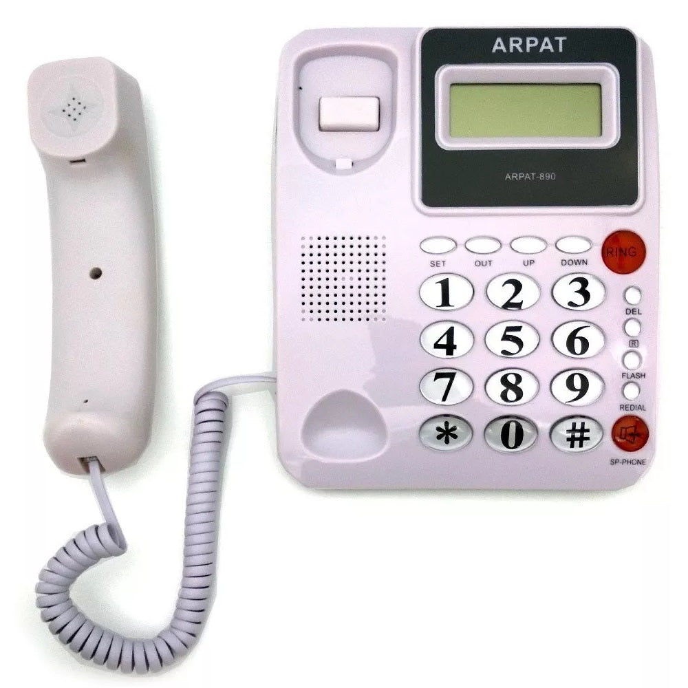 Telefono Fijo Identificador Altavoz Carculadora Arpat-890