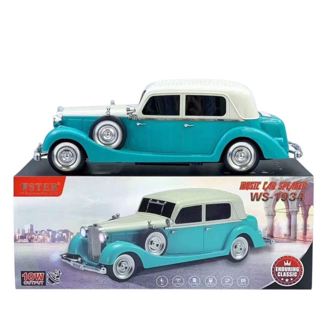 Radio Carro Parlante WS-1934 Bluetooth FM USB y Manos Libres Celeste