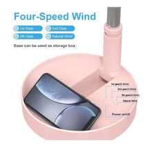 Cargar imagen en el visor de la galería, Ventilador Retráctil Recargable 180° 4 Velocidades PX-20321 Rosa
