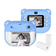 Cargar imagen en el visor de la galería, Camara de impresión Instantánea Niños Doble Camara HD AX3290 Azul
