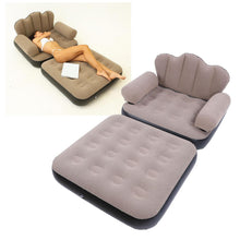 Cargar imagen en el visor de la galería, Sofá Cama Inflable 2 En 1 Con Inflador Camping Y Hogar YXZ-805
