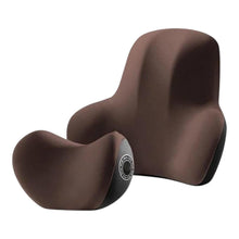 Cargar imagen en el visor de la galería, Set Cojín Soporte Lumbar Y Cuello E701 Silla Automóvil Oficina Café
