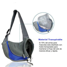 Cargar imagen en el visor de la galería, Bolso Transportador Portátil Mascotas Perro Gato Ajustable Azul
