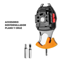 Cargar imagen en el visor de la galería, Linterna Led Llavero Multiusos 10 En 1 Herramienta Camping W5147
