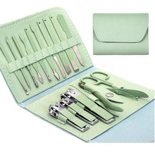 Cargar imagen en el visor de la galería, Set Manicure Pedicure Y Cuidado Facil Kit 16 Piezas + Estuche
