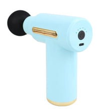Cargar imagen en el visor de la galería, Masajeador Corporal Massage Gun BM1 4 Cabezales 6 Celeste
