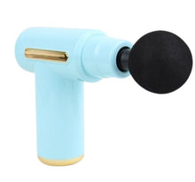 Cargar imagen en el visor de la galería, Masajeador Corporal Massage Gun BM1 4 Cabezales 6 Celeste
