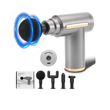Cargar imagen en el visor de la galería, Masajeador Corporal Massage Gun BM1 4 Cabezales 6 Niv Gris
