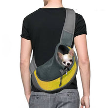 Cargar imagen en el visor de la galería, Bolso Transportador Portátil Mascotas Perro Gato Ajustable Amarillo
