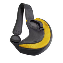 Cargar imagen en el visor de la galería, Bolso Transportador Portátil Mascotas Perro Gato Ajustable Amarillo
