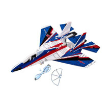 Cargar imagen en el visor de la galería, Avion Armable Juguete Planeador YJ027 Carga USB Azul
