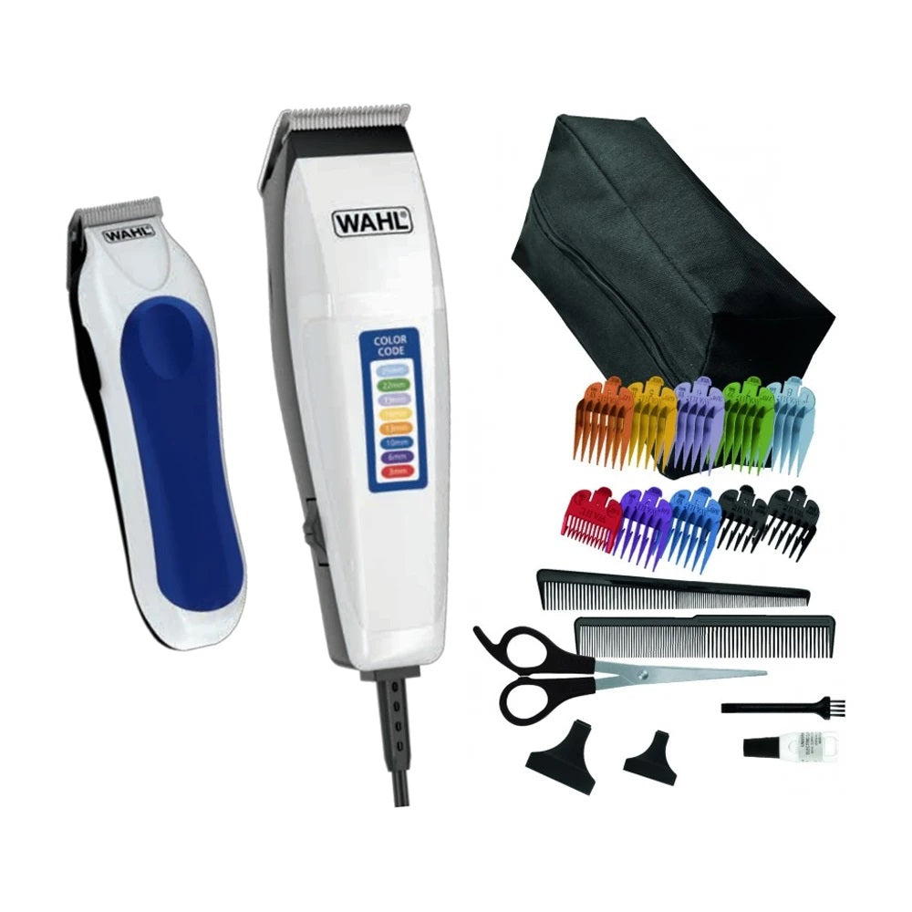 Maquina Peluquera Wahl Color Code Combo Haircutting Kit 20 Piezas