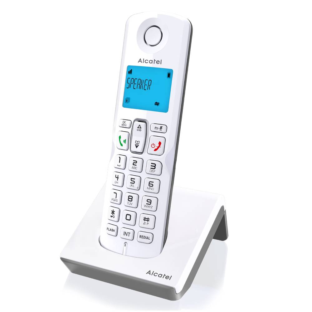 Copia de Copia de Teléfono Inalámbrico Alcatel S250 Altavoz Blanco Gris