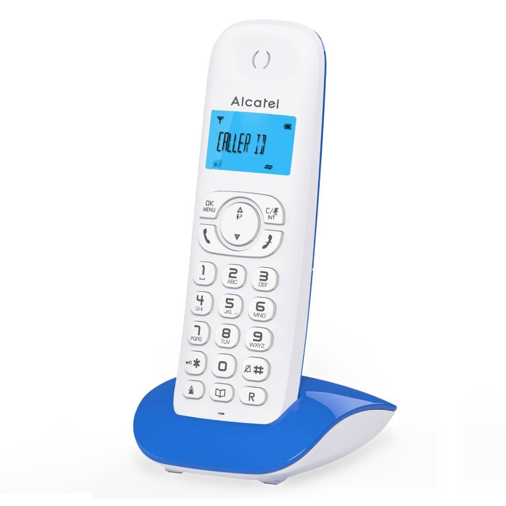 Teléfono Inalámbrico C300 Color Blanco-Azul